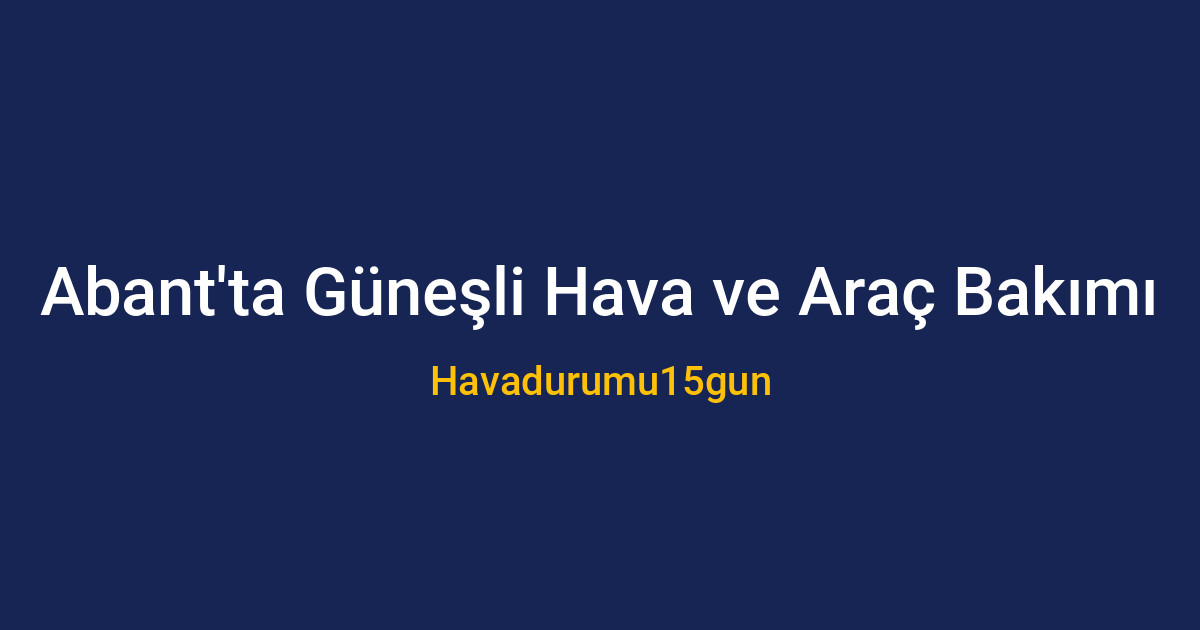 Abant'ta yağmurlu havada park halindeki araç