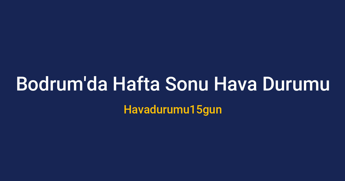 Bodrum sahilinde parçalı bulutlu bir gün