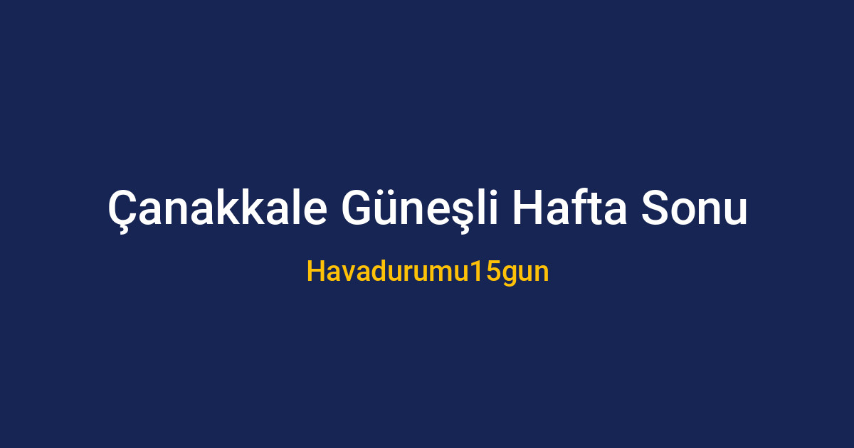 Çanakkale sahilinde güneşli ve parçalı bulutlu bir gün
