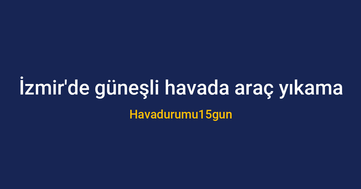 İzmir'de güneşli havada parlayan temiz bir otomobil