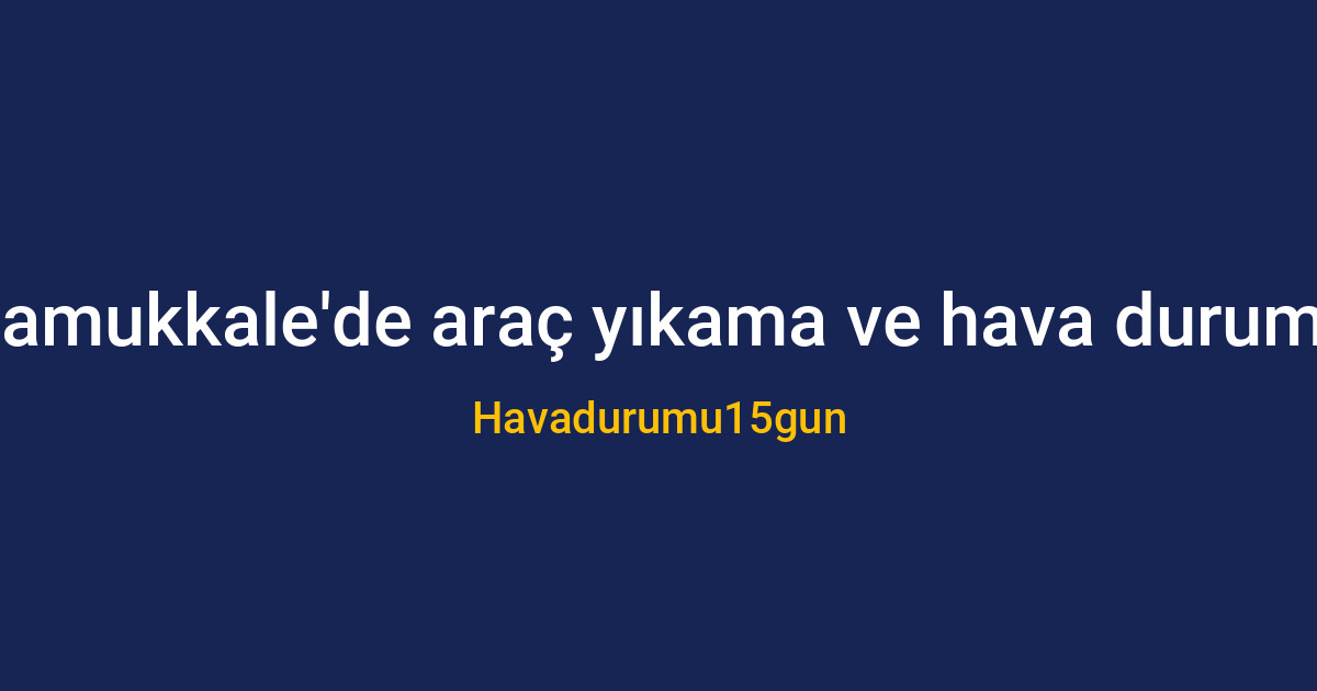 Pamukkale'de güneşli havada temiz bir otomobil