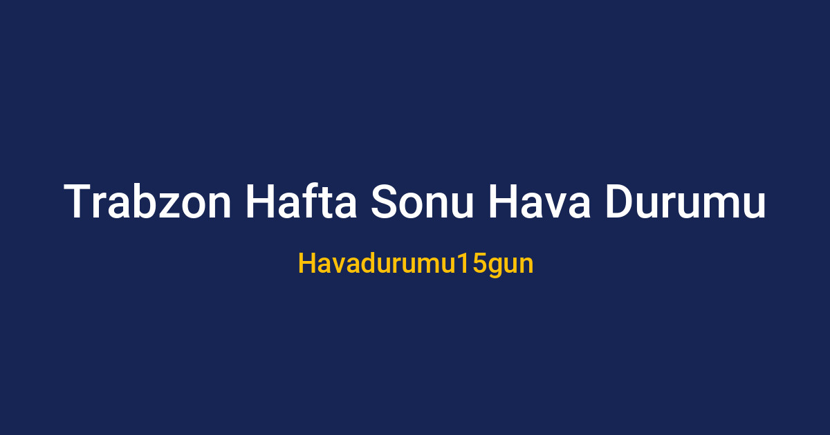 Trabzon sahilinde parçalı bulutlu hava manzarası