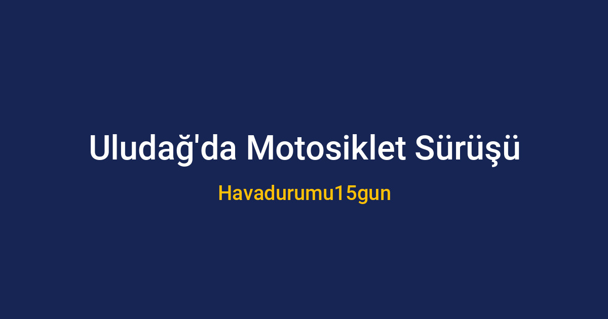 Uludağ yolunda viraj alan motosikletli sürücü